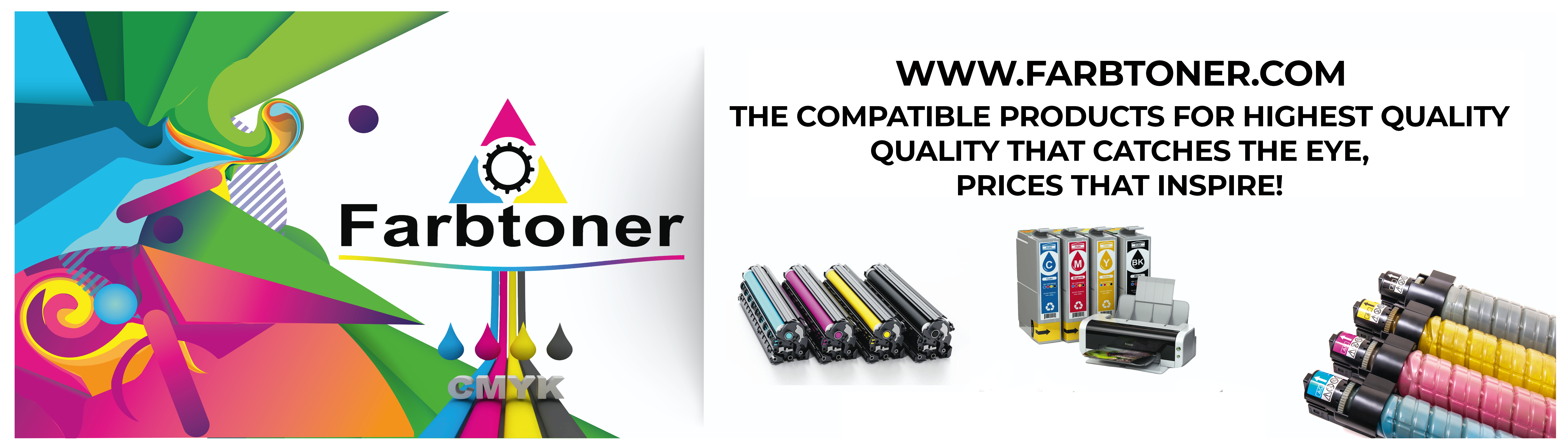 Farbtoner.com Die kompatiblen Produkte für höchste Qualität. Farbtoner: Qualität die ins Auge springt, Preise, die begeistern!
