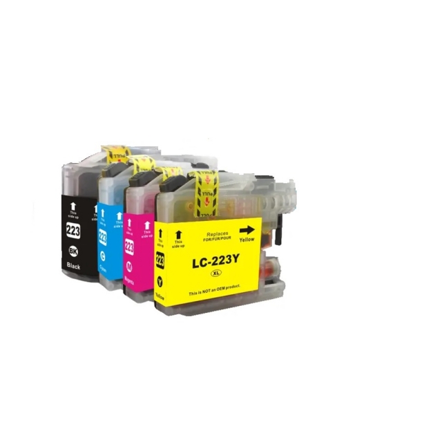 Kompatibel zu Brother LC-223 XL, LC223, Tintenpatrone Multipack Set 4x CMYBK